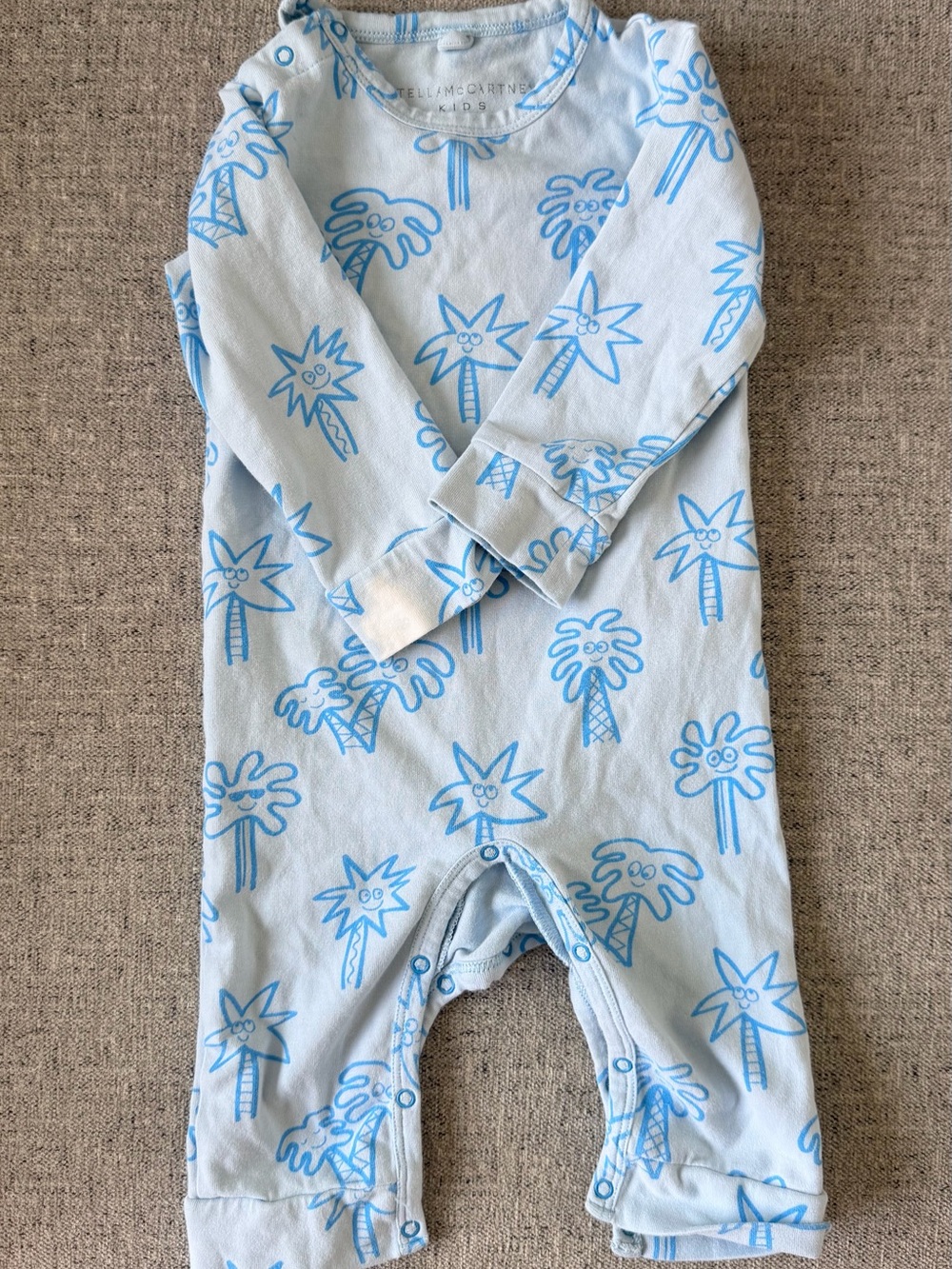 Stella McCartney Kids baby blue pajamas 3 M